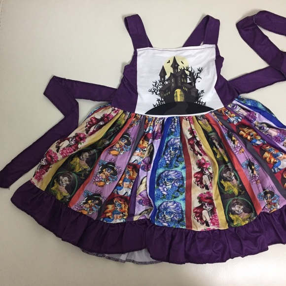 Princess Belle Ariel Aurora Halloween Twirl Dress - Picture 3 of 9